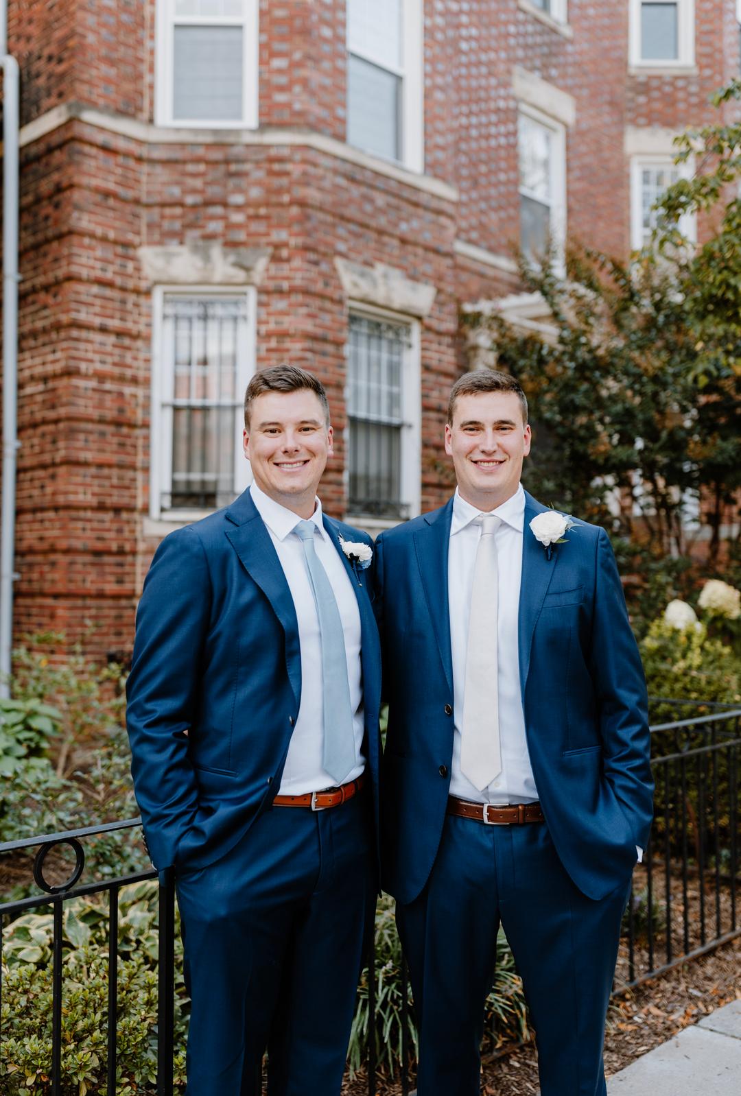 Newly wed couple at Irongate Restaurant in Washington, DC