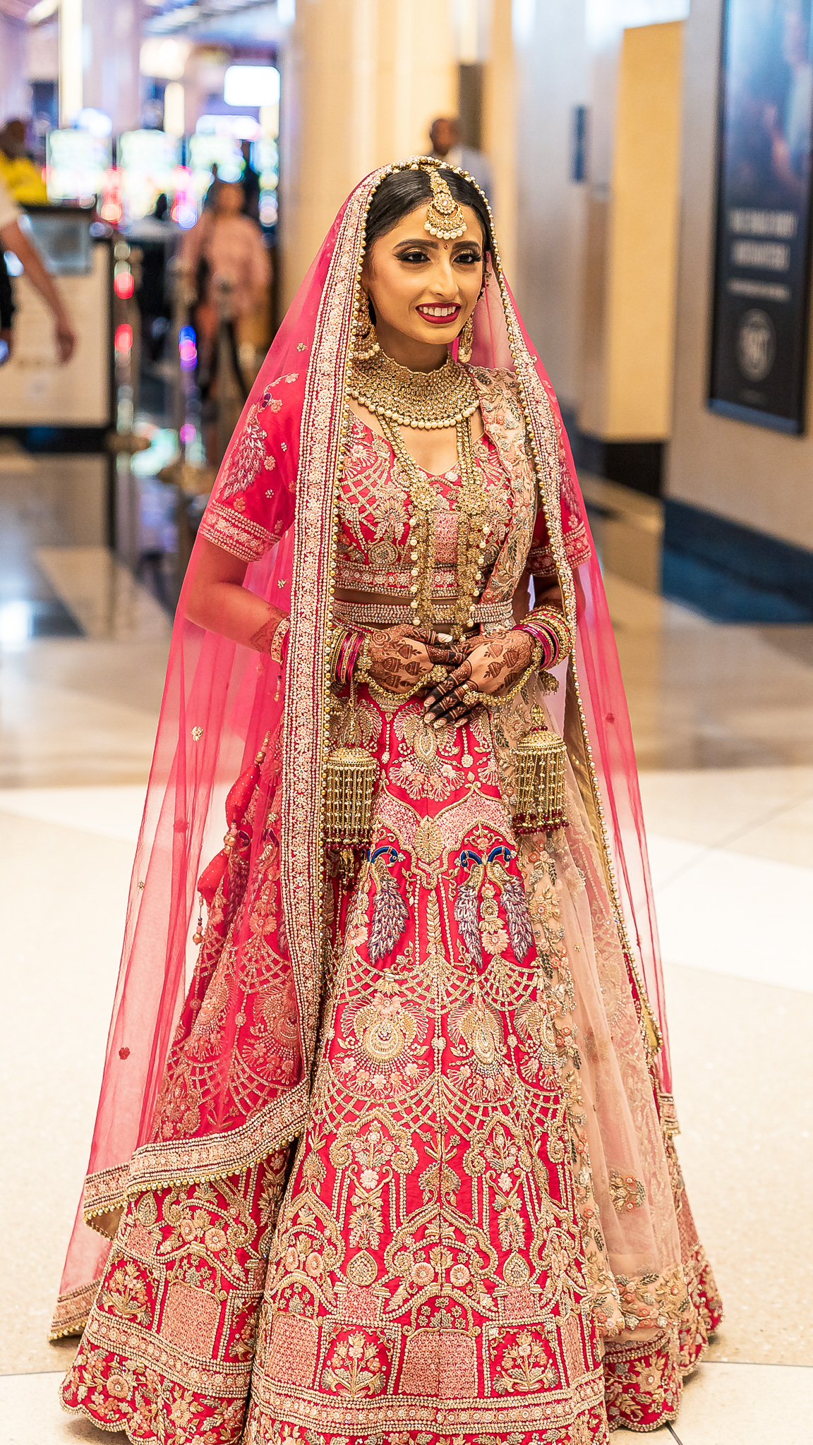 Indian bride at wedding.