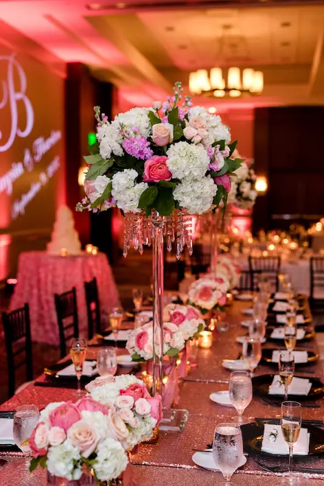Wedding table setting design
